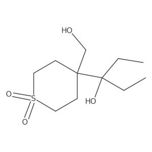4-(Hydroxymethyl)-4-(3-hydroxypentan-3-yl)-1lambda6-thiane-1,1-dione Structure
