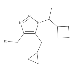 [1-(1-cyclobutylethyl)-5-(cyclopropylmethyl)-1H-1,2,3-triazol-4-yl]methanol Structure