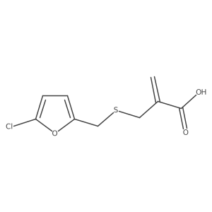 2-({[(5-Chlorofuran-2-yl)methyl]sulfanyl}methyl)prop-2-enoic acid Structure