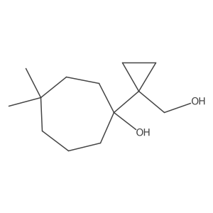 1-[1-(Hydroxymethyl)cyclopropyl]-4,4-dimethylcycloheptan-1-ol Structure
