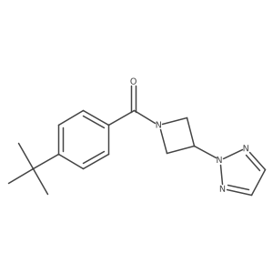 2-[1-(4-tert-butylbenzoyl)azetidin-3-yl]-2H-1,2,3-triazole Structure