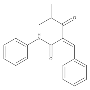 2-Isobutyryl-N-phenyl-3-phenylacrylamide Structure
