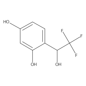 4-[(1R)-2,2,2-trifluoro-1-hydroxyethyl]benzene-1,3-diol Structure