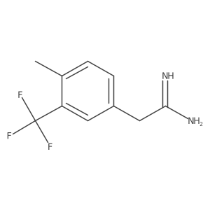 2-[4-Methyl-3-(trifluoromethyl)phenyl]ethanimidamide Structure