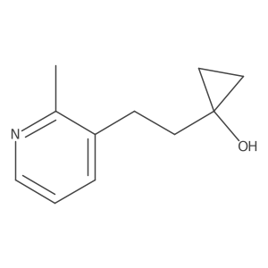 1-[2-(2-Methylpyridin-3-yl)ethyl]cyclopropan-1-ol结构式