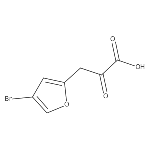 3-(4-Bromofuran-2-yl)-2-oxopropanoic acid Structure