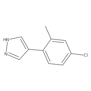 4-(4-Chloro-2-methylphenyl)-1H-pyrazole结构式