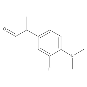 2-[4-(Dimethylamino)-3-fluorophenyl]propanal结构式