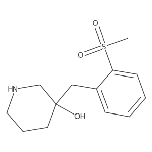 3-[(2-Methanesulfonylphenyl)methyl]piperidin-3-ol结构式