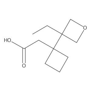 2-[1-(3-Ethyloxetan-3-yl)cyclobutyl]acetic acid结构式