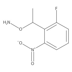 O-[1-(2-fluoro-6-nitrophenyl)ethyl]hydroxylamine Structure