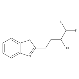 4-(1,3-Benzothiazol-2-yl)-1,1-difluorobutan-2-ol结构式