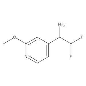 2,2-Difluoro-1-(2-methoxypyridin-4-yl)ethan-1-amine Structure