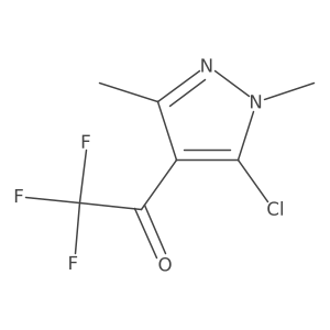 1-(5-chloro-1,3-dimethyl-1H-pyrazol-4-yl)-2,2,2-trifluoroethan-1-one结构式