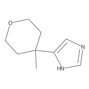 4-(4-methyloxan-4-yl)-1H-imidazole结构式