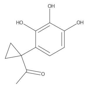 1-[1-(2,3,4-Trihydroxyphenyl)cyclopropyl]ethan-1-one Structure