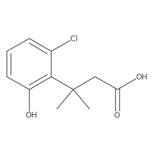 3-(2-Chloro-6-hydroxyphenyl)-3-methylbutanoic acid结构式