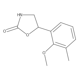 5-(2-Methoxy-3-methylphenyl)-1,3-oxazolidin-2-one Structure