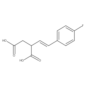 2-[2-(4-Fluorophenyl)ethenyl]butanedioic acid结构式