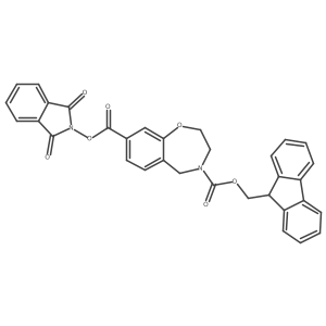 8-(1,3-dioxo-2,3-dihydro-1H-isoindol-2-yl) 4-(9H-fluoren-9-yl)methyl 2,3,4,5-tetrahydro-1,4-benzoxazepine-4,8-dicarboxylate Structure