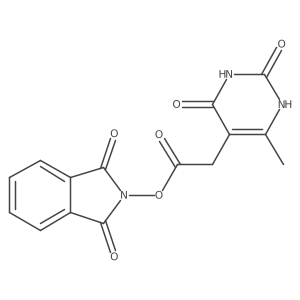 1,3-dioxo-2,3-dihydro-1H-isoindol-2-yl 2-(6-methyl-2,4-dioxo-1,2,3,4-tetrahydropyrimidin-5-yl)acetate Structure