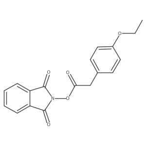 1,3-dioxo-2,3-dihydro-1H-isoindol-2-yl 2-(4-ethoxyphenyl)acetate结构式