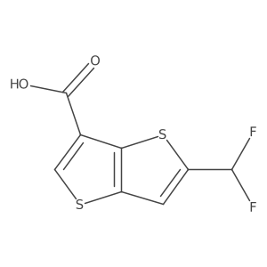 5-(Difluoromethyl)thieno[3,2-b]thiophene-3-carboxylic acid Structure