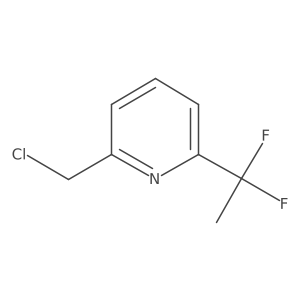 2-(Chloromethyl)-6-(1,1-difluoroethyl)pyridine结构式