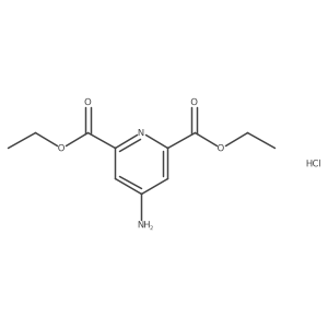 Diethyl 4-Aminopyridine-2,6-dicarboxylate Hydrochloride结构式