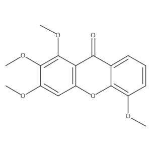 1,2,3,5-Tetramethoxy-xanthen-9-one Structure