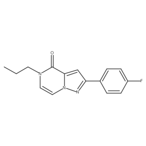 2-(4-fluorophenyl)-5-propyl-4H,5H-pyrazolo[1,5-a]pyrazin-4-one结构式