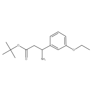 Tert-butyl 3-amino-3-(3-ethoxyphenyl)propanoate结构式