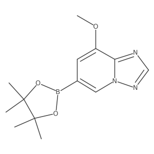 8-Methoxy-6-(4,4,5,5-tetramethyl-1,3,2-dioxaborolan-2-yl)-[1,2,4]triazolo[1,5-a]pyridine Structure