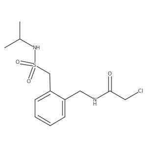 2-Chloro-N-[[2-(propan-2-ylsulfamoylmethyl)phenyl]methyl]acetamide结构式