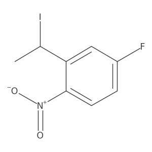 4-Fluoro-2-(1-iodoethyl)-1-nitrobenzene结构式