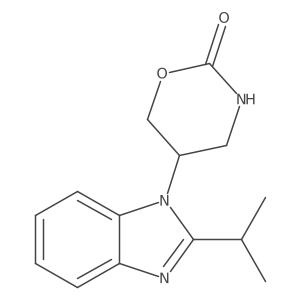 5-[2-(propan-2-yl)-1H-1,3-benzodiazol-1-yl]-1,3-oxazinan-2-one结构式