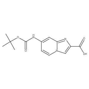 7-((tert-Butoxycarbonyl)amino)imidazo[1,2-a]pyridine-2-carboxylic acid Structure