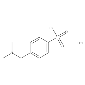 4-[(Dimethylamino)methyl]benzene-1-sulfonyl chloride hydrochloride结构式