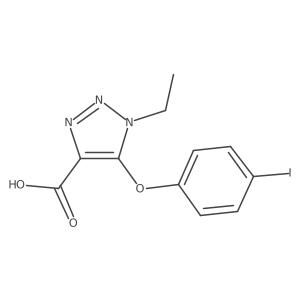 1-Ethyl-5-(4-iodophenoxy)-1H-1,2,3-triazole-4-carboxylic acid Structure
