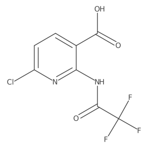 6-Chloro-2-(2,2,2-trifluoroacetamido)pyridine-3-carboxylic acid Structure