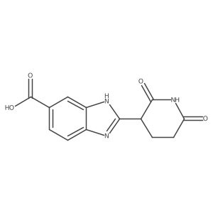 2-(2,6-dioxopiperidin-3-yl)-1H-1,3-benzodiazole-5-carboxylic acid结构式