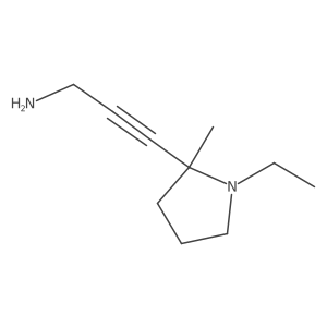 3-(1-Ethyl-2-methylpyrrolidin-2-yl)prop-2-yn-1-amine结构式