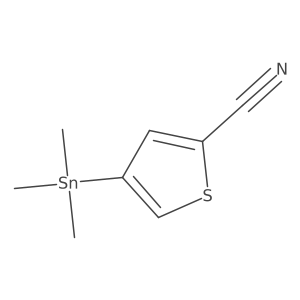4-(Trimethylstannyl)-2-thiophenecarbonitrile结构式