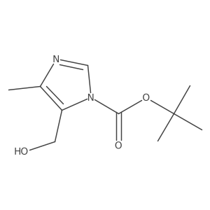 tert-butyl 5-(hydroxymethyl)-4-methyl-1H-imidazole-1-carboxylate结构式