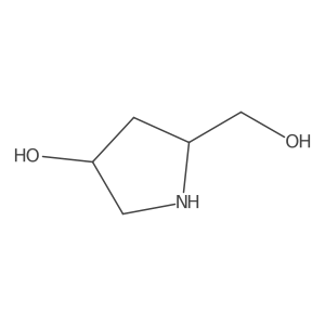(3R,5R)-5-(hydroxymethyl)pyrrolidin-3-ol结构式