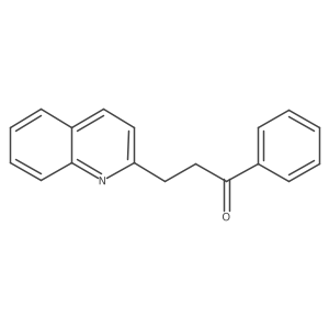 1-Phenyl-3-(2-quinolinyl)-1-propanone结构式