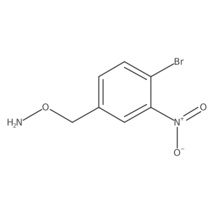 O-[(4-bromo-3-nitrophenyl)methyl]hydroxylamine Structure