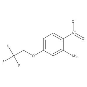2-Nitro-5-(2,2,2-trifluoro-ethoxy)-phenylamine结构式