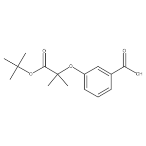 3-(1-tert-Butoxycarbonyl-1-methylethoxy)benzoic Acid结构式