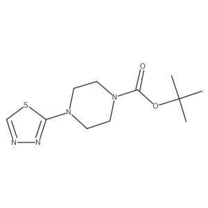 Tert-butyl 4-(1,3,4-thiadiazol-2-yl)piperazine-1-carboxylate结构式